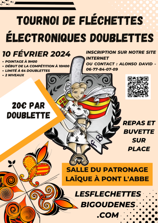 Tournoi Doublette des Fléchettes Bigoudènes 2024